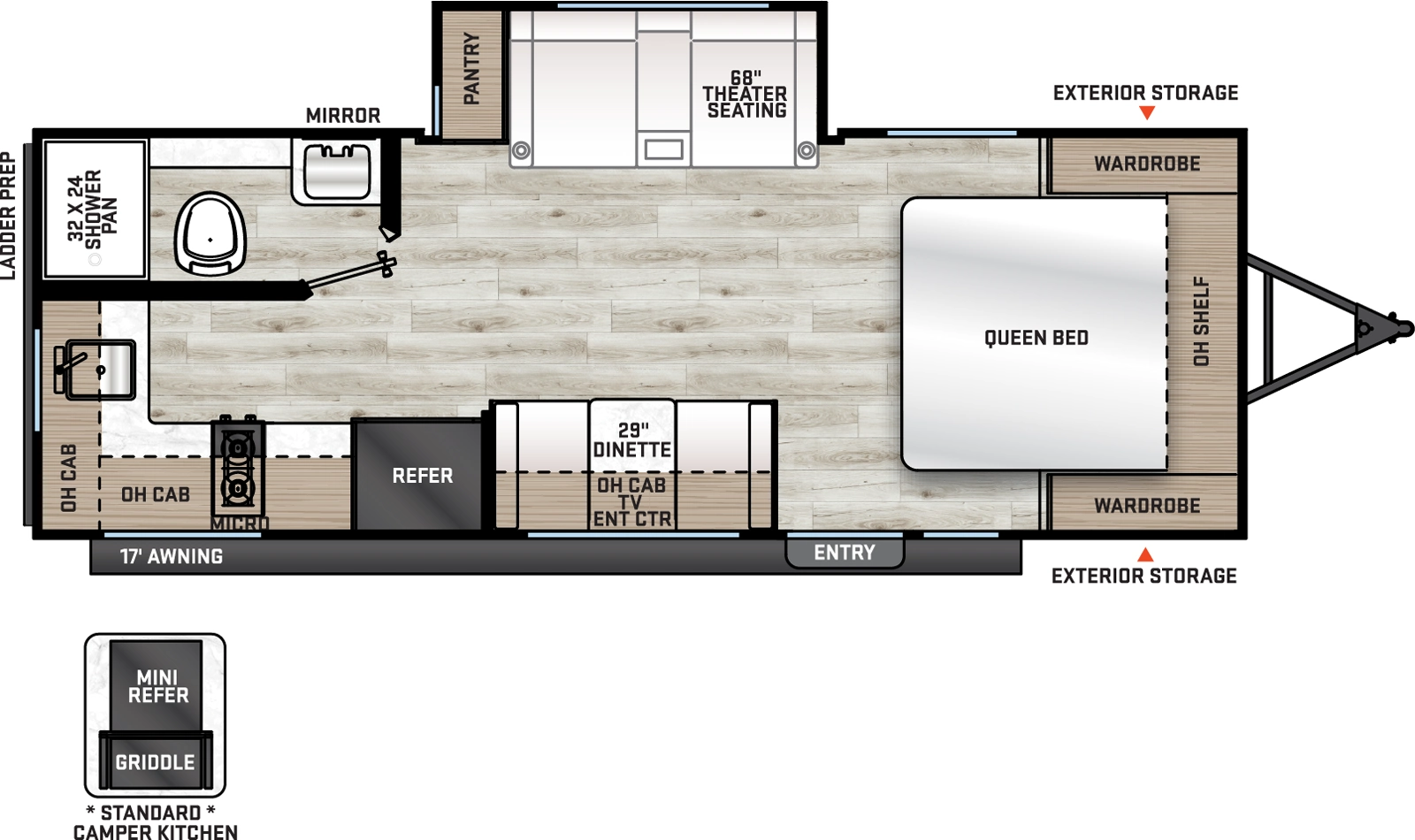 Aurora Light 19RBS Floorplan